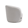 Modern Teddy Fabric Accent Armchair Cuddle Chair Swivel Plush Soft Lounge Chair