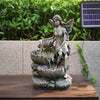 Fairy Waterfall LED Water Fountain Garden Water Feature Statue Lights Out&Indoor