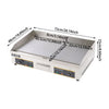 Stainless Steel Electric Countertop Griddle Kitchen Hot Plate Grilled Grill Plan