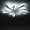 78cm 6 Speed V-Shape LED Ceiling Fan Light 3 Color Dimmable Fan Lamp w/Remote