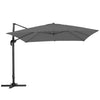 3*3m Large Roma Parasol Banana Cantilever Hanging Umbrella Outdoor Garden Patio