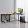 Computer Desk Office Study Workstation Metal Legs Home Corner Table Stand MDF