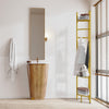 Freestanding Coat Rack Heavy Duty Corner Clothes Hat Clothes Gold Metal w/Shelve