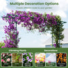 205cm Garden Arbor Metal Archway for Climbing Plants-Green