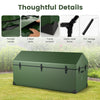 Costway Waterproof Outdoor Storage Box 658L Outdoor Tarpaulin Deck Box
