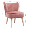 Scallop Back Armchair Cocktail Sofa Accent Seat Living Bedroom Cafe Lounge Sofa
