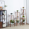 77/97/117cm Tall Bamboo Plant Stand Pot Holder Shelf Corner Side Table