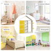 Kids Dress Up Rack Clothing Wardrobe Costume Storage Closet-Yellow