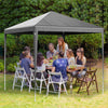Gazebo Heavy Duty Marquee 3x3m Waterproof Garden Party Tent Shelter With 4 Sides
