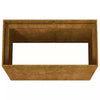 Raised Garden Flower Beds Rusty Metal Large Planters Weathering Steel