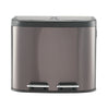 Kitchen Pedal Recycling Bin Twin Section Rubbish Waste Dustbin Recycle Trash Can