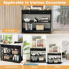 X-Design Entryway Table 3-Tier Console Table Living Room Sofa Table-Black