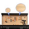 Workbench Workshop Garage Steel Storage Tool DIY Table W/ Pegboard Drawers Black