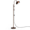 Industrial Floor Lamp Metal Free-standing Light Adjustable Height 180° Lampshade