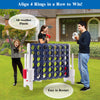 Giant Connect 4 Four in A Row Game Set 120x104cm 4-to-Score Outdoor Garden Game