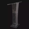 Acrylic Lectern Plexiglass Podium Clear Stand Acrylic Pulpits f/ Churches Office