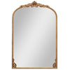 Antiqued Gold Wall Mirror 90 cm x 61 cm Dramatic Arched Mirror-Gold