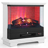 27"/68cm Electric 2000W Fireplace 3-Sided Fireplace Heater with 3-Level Flame