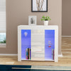 High Gloss Door Sideboard Buffet Cabinet Cupboard TV Unit Stand with LED Light