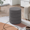 Teddy Fleece Pouffe Stool Padded Dressing Table Vanity Stool Footrest Chair