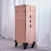 Makeup Trolley Case 4 in 1 Vanity Cosmetology Case Cosmetic Train Case on Wheels