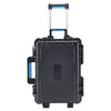 Outdoor Travel Trolley Case Foam Protective Tools Storage ABS Plastic Box +Wheel