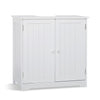Mondeer Double Doors Under Sink Cabinet Cupboard Storage Unit Bathroom White
