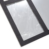 Extra Large Arched Wall Mirror Sticker Black Wooden Framed Window Style Mirror