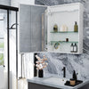Bathroom Dimmable LED Light Up Mirror Cabinet W/ Storage/Demister/Sensor Switch