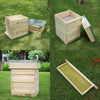 2/3/4Tier Langstroth Honey Beehive Box Beekeeping,Honeycomb Foundation Frame Set