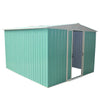 8 X 6FT Metal Garden Shed Tools Storage Apex Roof with Free Base Framework