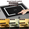 LED Bedside Table 2 Drawers Wireless Charging Nightstand Cabinet Storage Modern