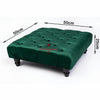 Square Coffee Table Chesterfield Upholstered Footstool Pouffe Foot Stool Seat
