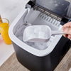 Ice Maker Counter Top for Home Electric Ice Cube Maker with Scoop & Basket Black