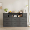10 Drawers Chest of Drawers Bedside Cabinet Storage Bedroom Furniture Non-woven