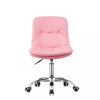 Adjustable Cushioned Computer Desk Office Chair Chrome Legs Lift Swivel Chairs