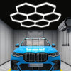 Hexagon Garage Lights Customize 7 Grid Led Hexagon Light for Car Shop Gym Lamp