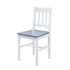 Grey Dining Table and 2 Chairs Solid Wood Classic Kitchen Dining Room Furniture