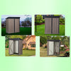 5x3ft Small Garden Shed Pent Roof Garden Storage Shed Lockable Container Brown