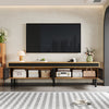 Modern TV Stand Storage Low Cabinet With 4 Doors TV Unit Sideboard Living Room
