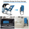 Foldable Padded Rocking Chair Oversized Garden Zero Gravity Seat with High Back