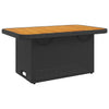 Garden Table Outdoor Table Dining Table Poly Rattan and Acacia Wood
