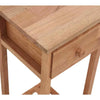 Side Table with Drawer 25x25x60cm Solid Wood Walnut P7Q9