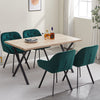 Rectangular Kitchen Dining Table Wooden Table 4-6 Seats Family Party Table White