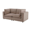 Dusk Boston Sand Velvet 2 Seater Sofa RRP £560