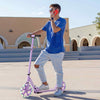 Adult Teens Kick Scooter Foldable Ride On Adjustable W/ LED Light-Purple