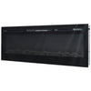 Mirrored Electric 50'' Wall Mounted Fireplace Inset Into Fire 12 Color LED Glass