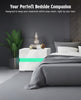 LED Bedside Table RGB High Gloss Nightstand 2 Drawers Side Table Storage Cabinet
