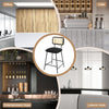 1/2/4/6x Bar Stool Breakfast Kitchen Pub Counter Chair with Backrest Footrest