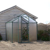 4/6/8/10*6FT Walk-In Transparent Sheets Greenhouse Plant Grow Galvanized Alumini